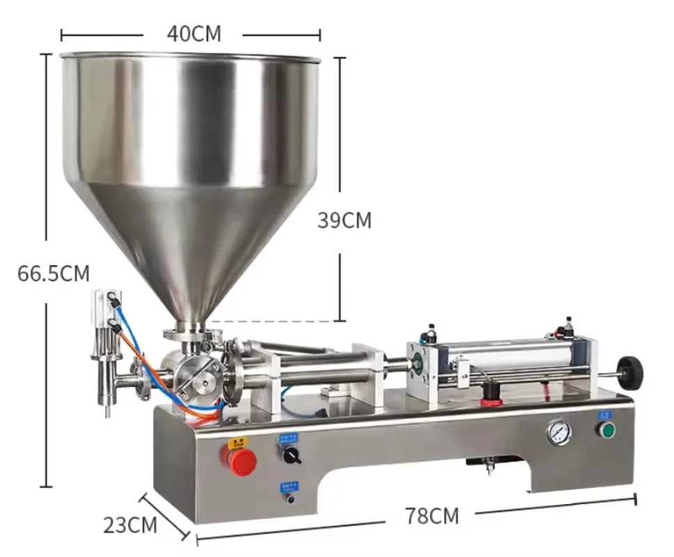 5-3000ml Semi-Automatic Portable Digital Control Liquid Filling Machine | Single Nozzle for Water Honey Shampoo Oil