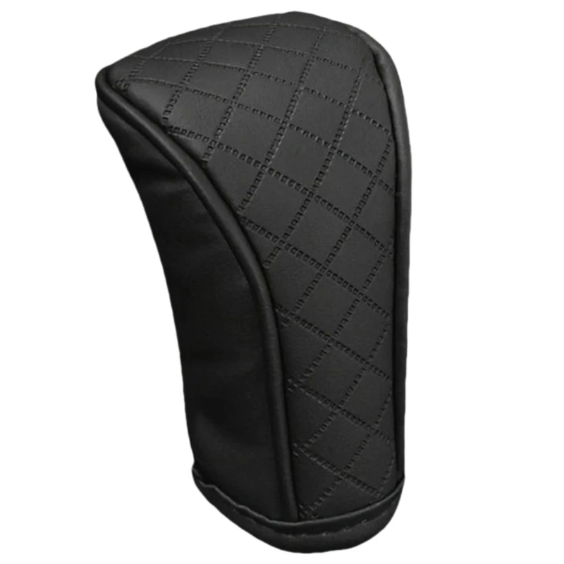 

652F Luxurious Leather Car Shifter Cover Breathable Gear Stick Sleeve Breathable Accessories for Enhances Driving Comfort