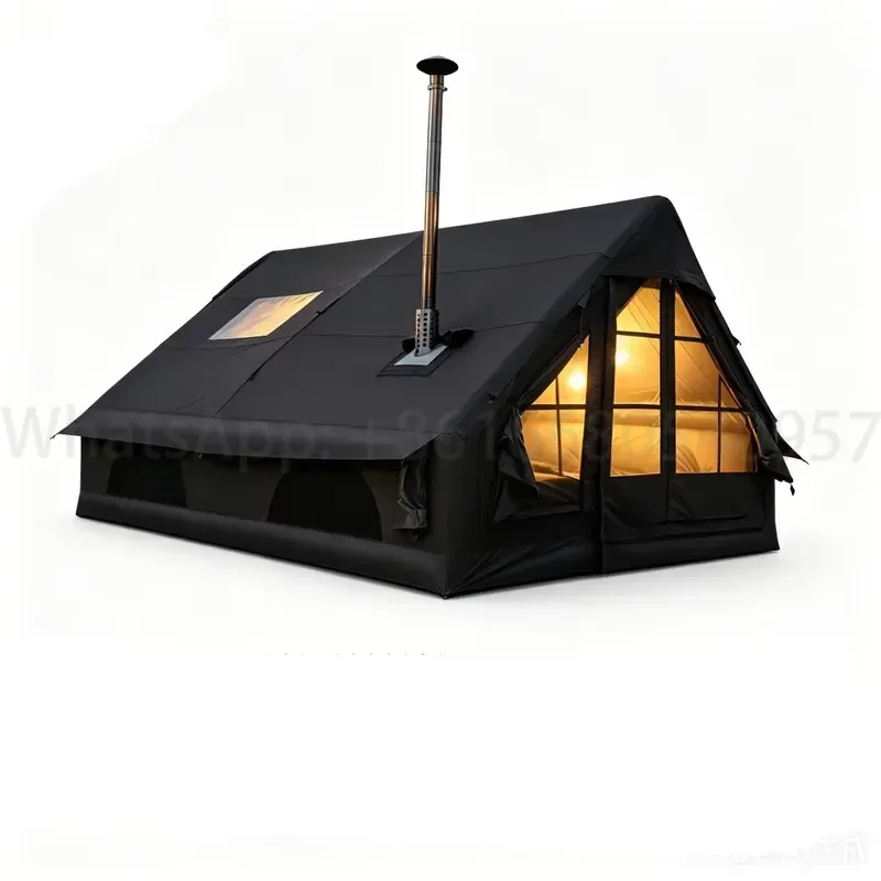 Large Portable Inflatable Four-Season Family Camping Tent Oxford Waterproof UV-Resistant Quick Automatic OEM ODM - view 2