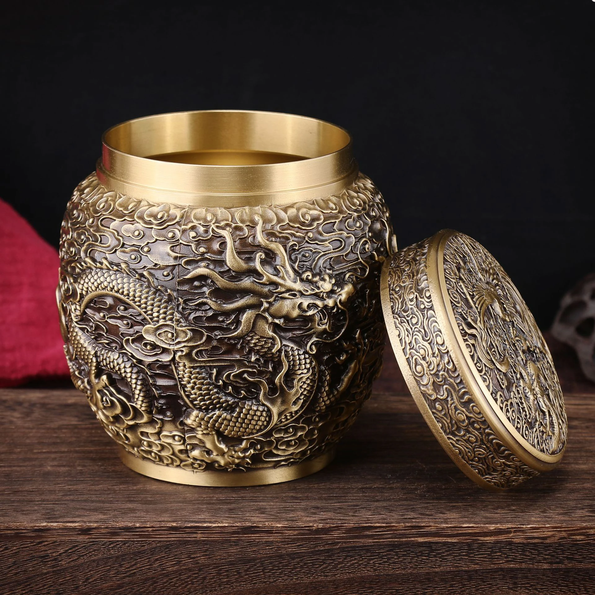 Chinese Exquisite Dragon and P - đánh giá và giá Coffee Tea And Sugar Canisters