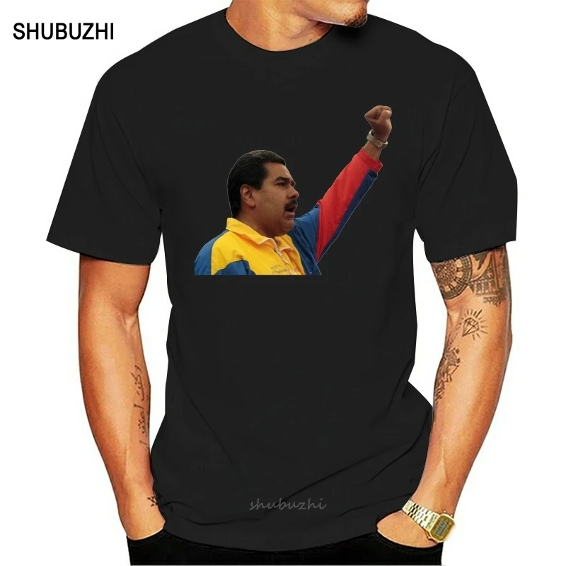 Nicolas Maduro Venezuela Chavez Bolivar Socialism Mens Funny T-Shirt Fitness Clothing Tshirt Homme Humour Tshirts Custom