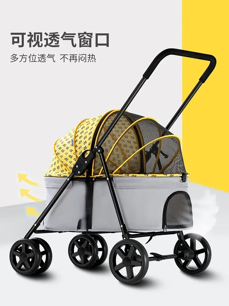 Portable Foldable Corgi Pet Stroller