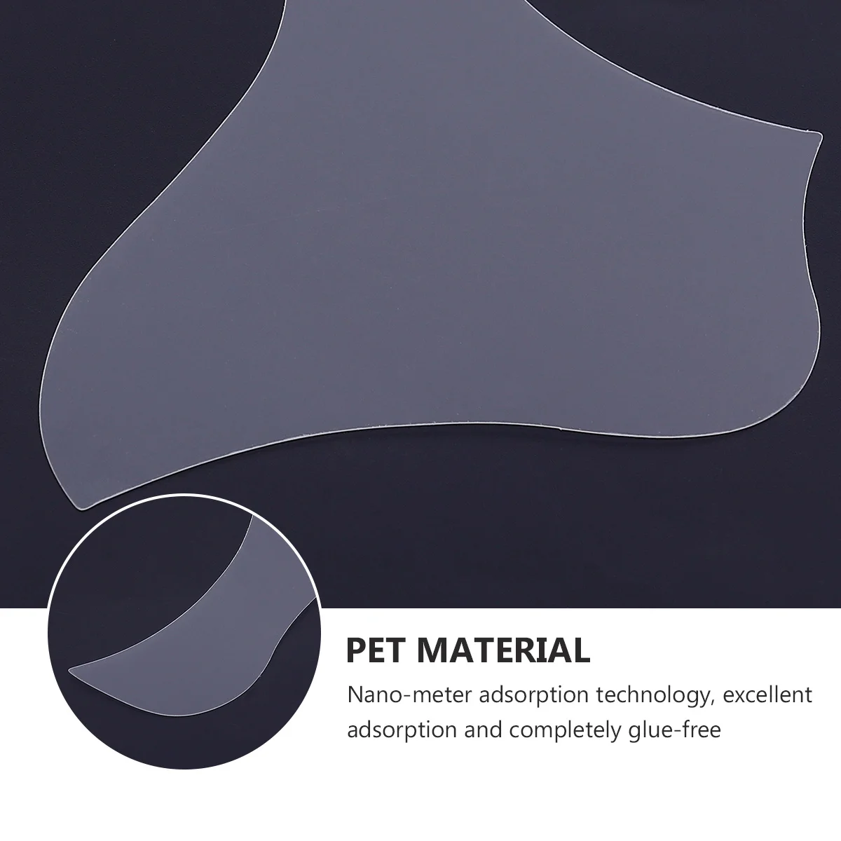 

1Pcs Guitar Pickguard Creative Shape Transparent Pet Material Anti Scratch Protective Sticker Durable Guitar Accessory Shield