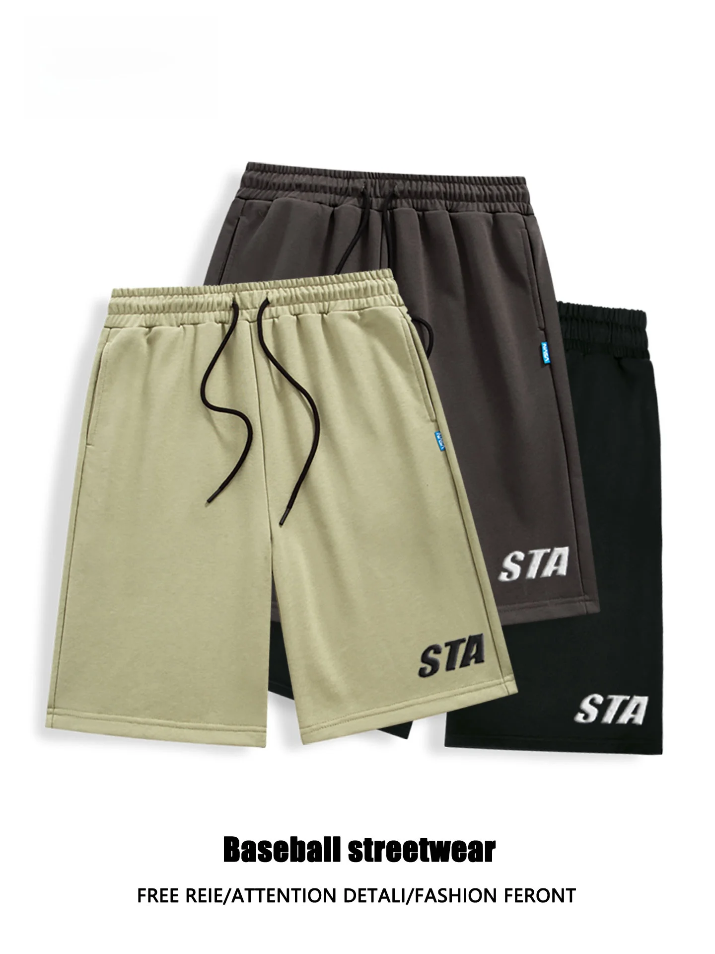 

Летние тонкие хлопковые брюки, мужские повседневные брюки свободного кроя с вышивкой Spor, модная уличная одежда и бренд MM