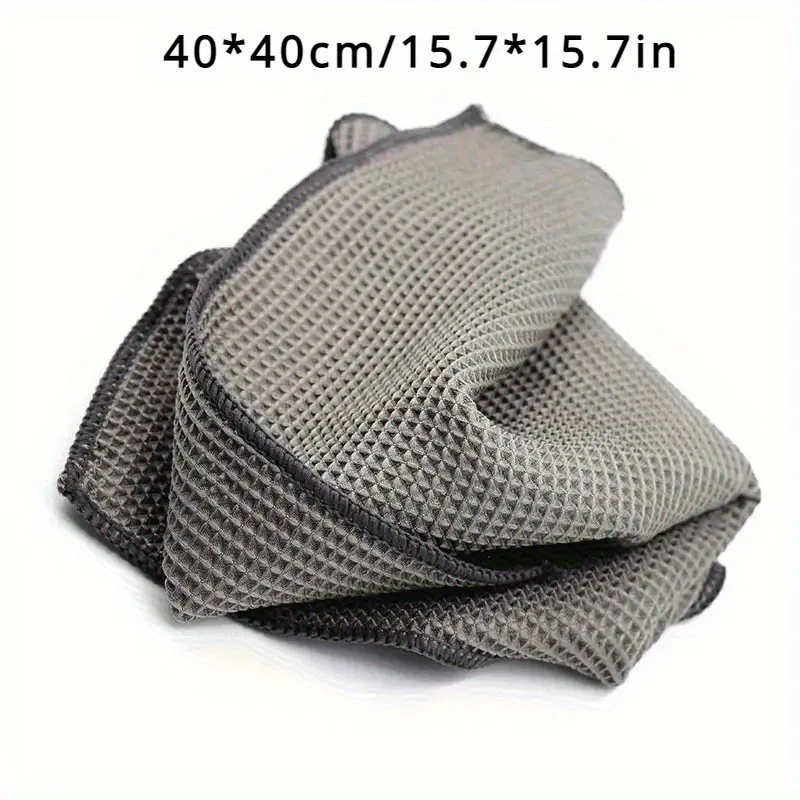 1/3/5PCS Microfiber Waffle Weave Glass Cleaning Towels Streak-Free Auto Window & Mirror Drying Cloths for Car Home