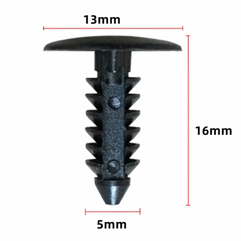 

XIEAILI OEM 20Pcs For 5mm Hole Bumper Retainer Clips Car Plastic Rivets Fasteners Push Retainer A01