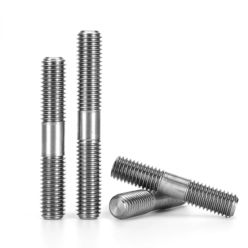 M3M4M5M6M8M10M12M16 TA2 Pure Titanium Double-headed Screw Rod Bolt Screws