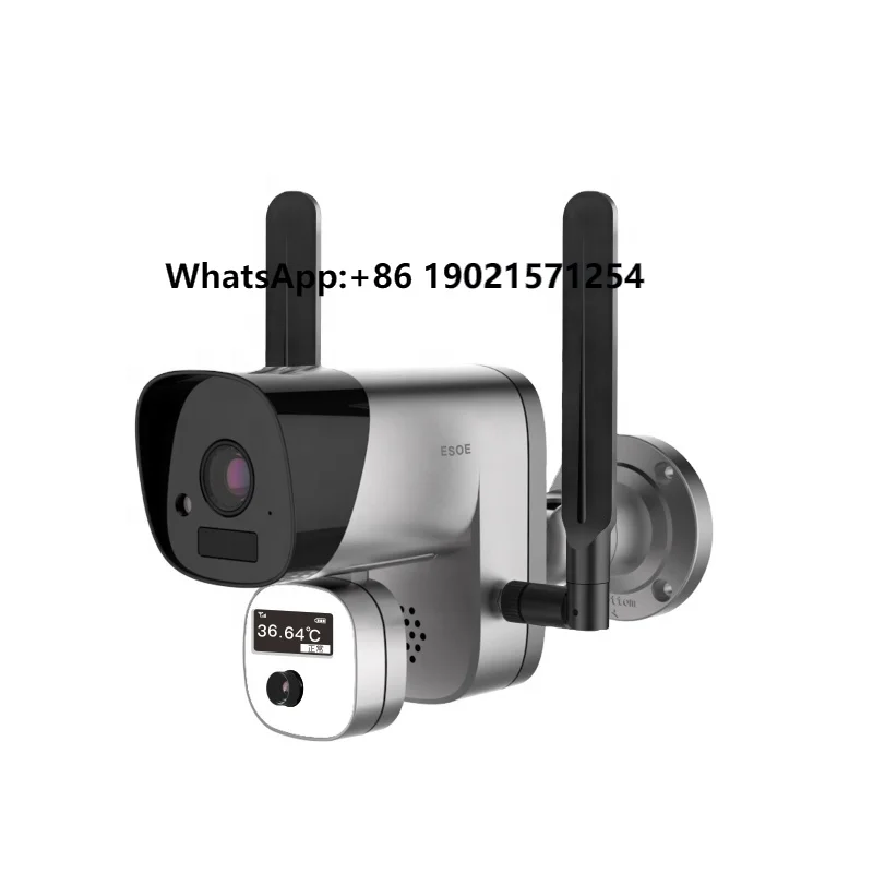 

1080P AI Thermal Two-Way Audio Cloud Detects Human Body Temperature Fever Measures Facial Infrared IP Image Battery