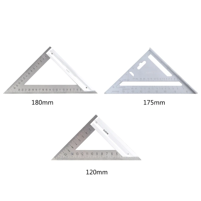 

M17D Protractor Ruler Positioning Tool Woodworking Line Rulers-Measuring Gauge