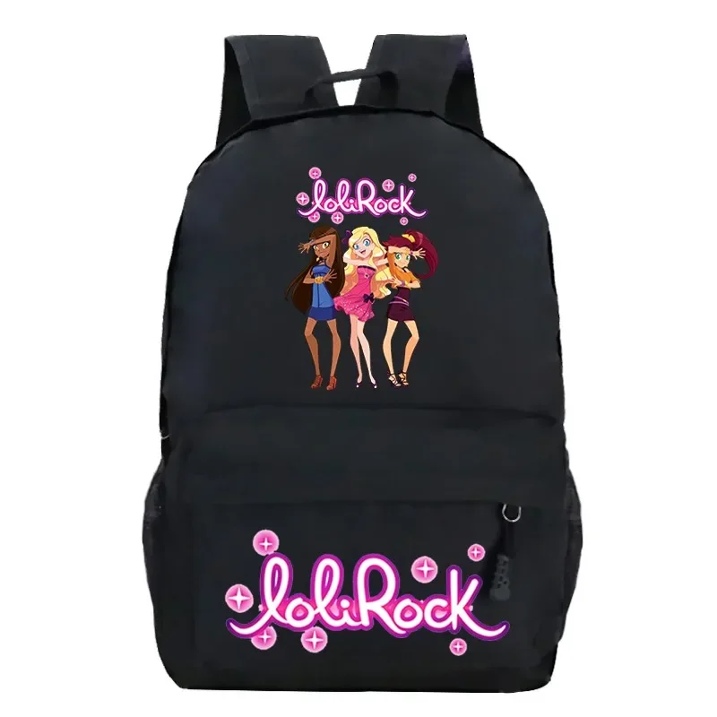 LoliRock School Backpack Kids Students Teens Bookbag Cartoon Shoulder Rucksack for Boys Girls Gift Back to School Mochila