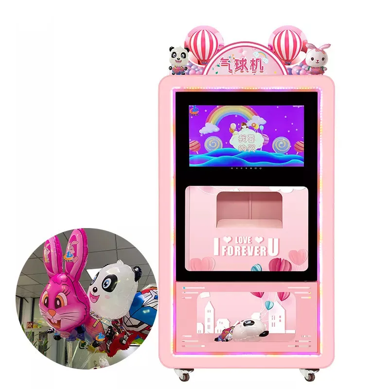 New Design Children Stuffing  Balloon Making Machine Automatic Touch Screen Coin Operated Toys Balloon Vending Machine for Sale