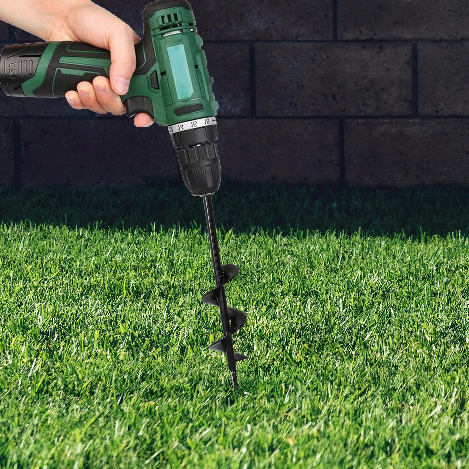 

Spiral Bit Planting, Garden Auger Drill Attachment, Hole Digger Drill Bit For Plants, Suitable For Hex Drive Drill, Works