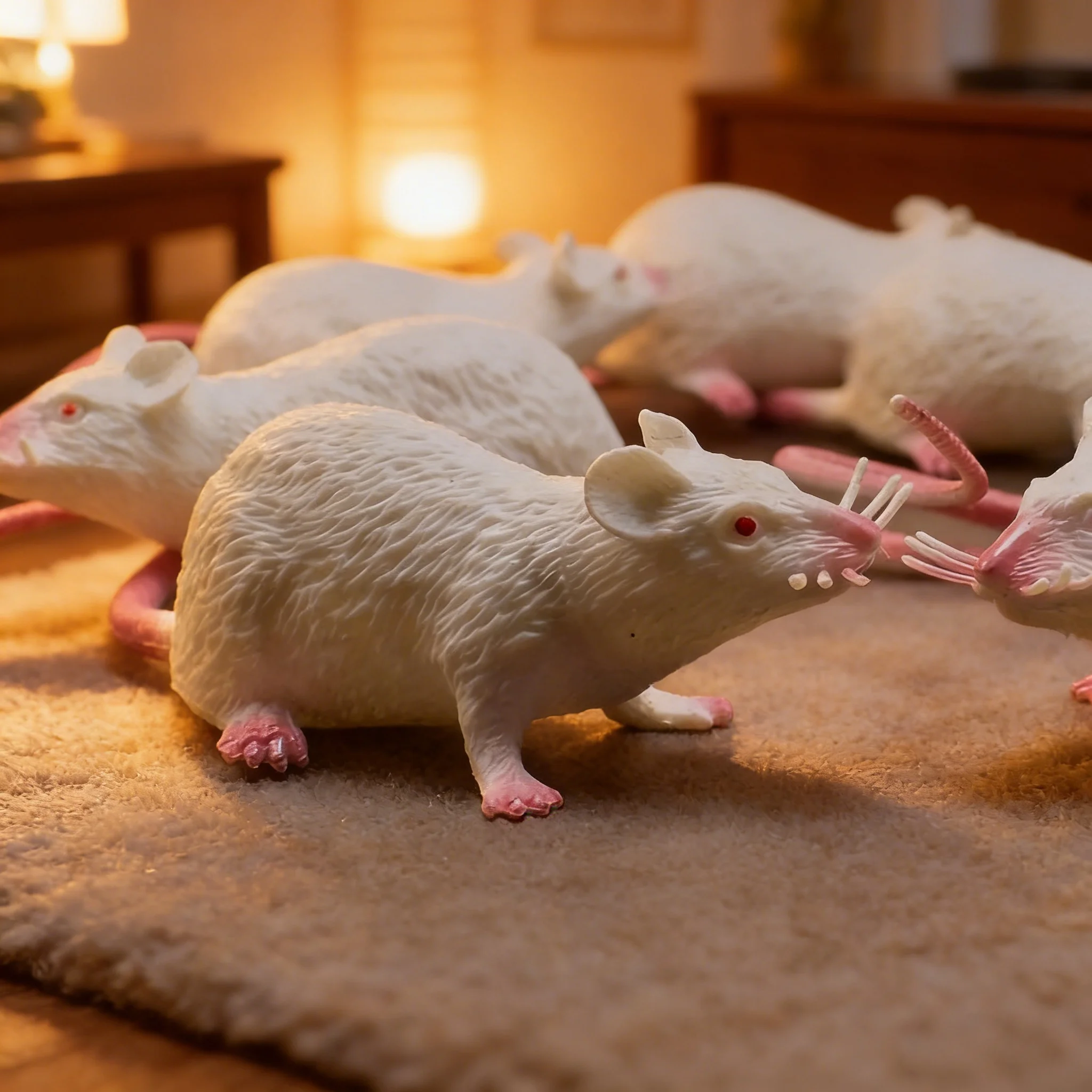 Fake Small Rat Lifelike Mouse Model Prop Scary Trick Prank Toy Horror Halloween Party Decor Practical Jokes Novelty Funny Toys
