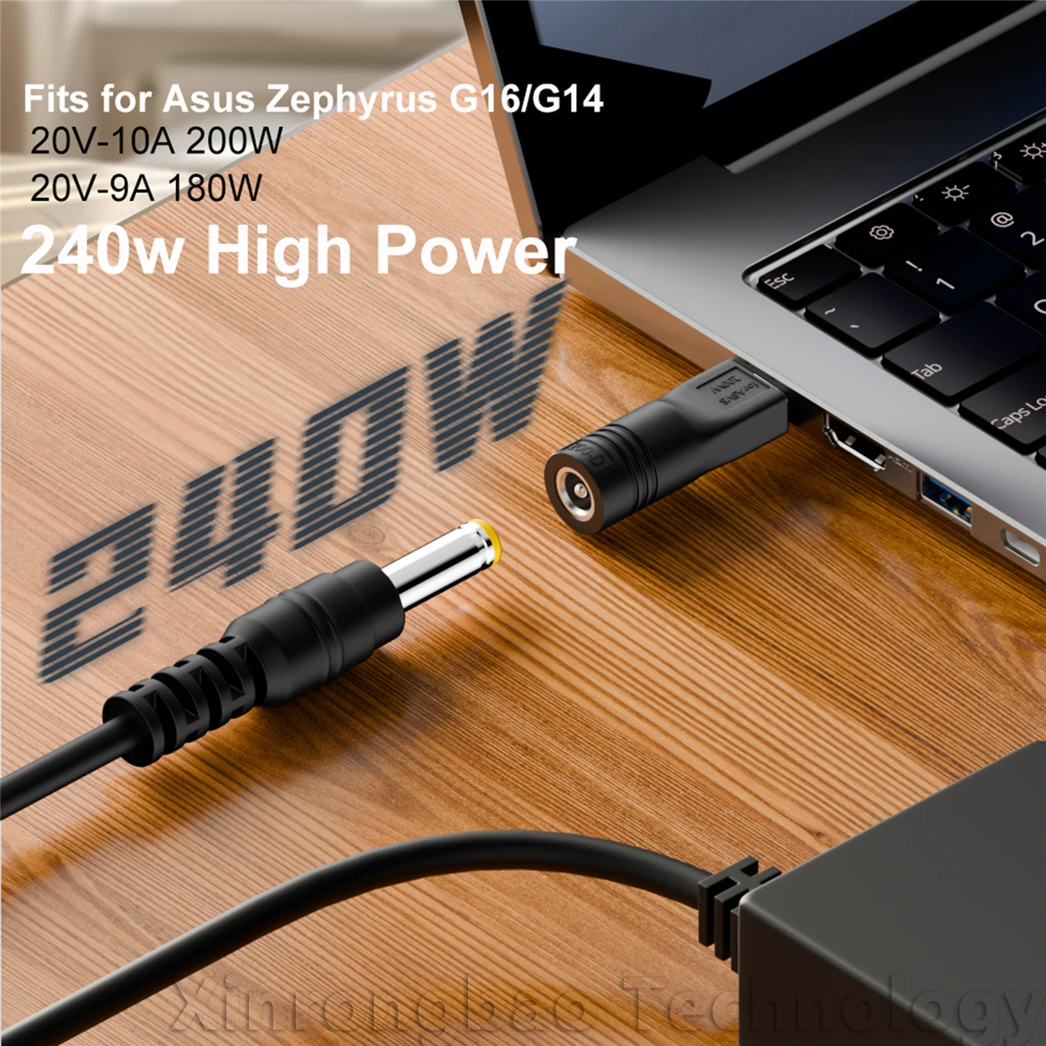 180W 200W 240W Dc Power Adapter for Asus ROG Zephyrus G16 G14 Laptop Charger Converter for Asus Square Notebook Jack Connector