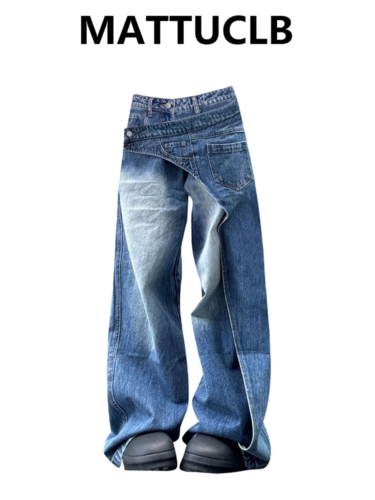 

Women Goblin Core Design 2000s Aesthetic Harajuku Baggy Jean Japanese Y2K Streetwear Denim Pants Grunge High Street Trendy New