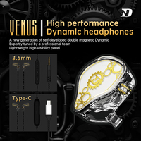 ND Venus headphones hifi wired high-quality in-ear typec interface round hole 3.5 game monitoring ear return