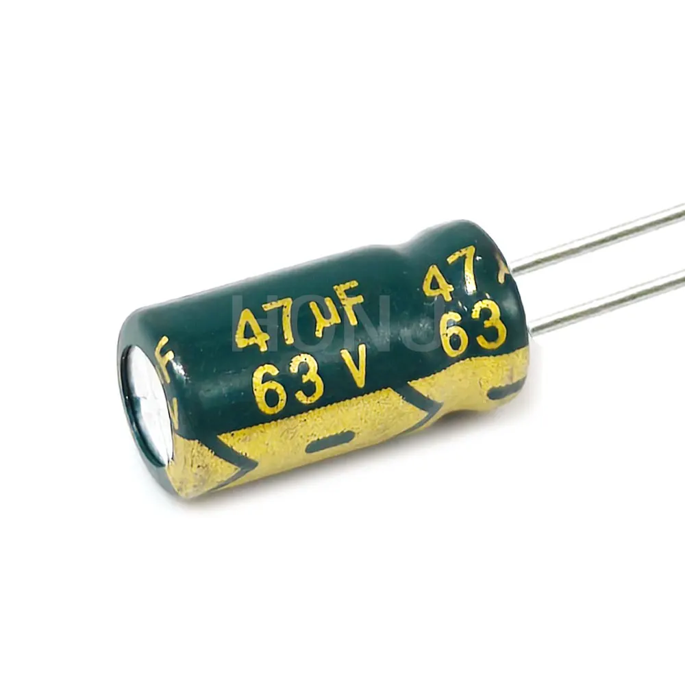 20PCS 63V47uf  Aluminum Electrolytic Capacitor 47uf63v 63v 47uf 63V 47mf 63vdc 47MFD 63v47mf 47mf63v 6X12mm ±20%