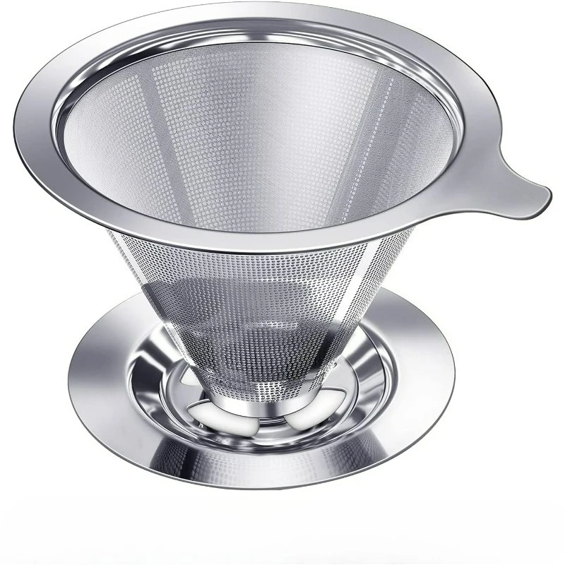 304 Stainless Steel Paperless Pour-Over Coffee Dripper — best everyday paperless pour-over filter