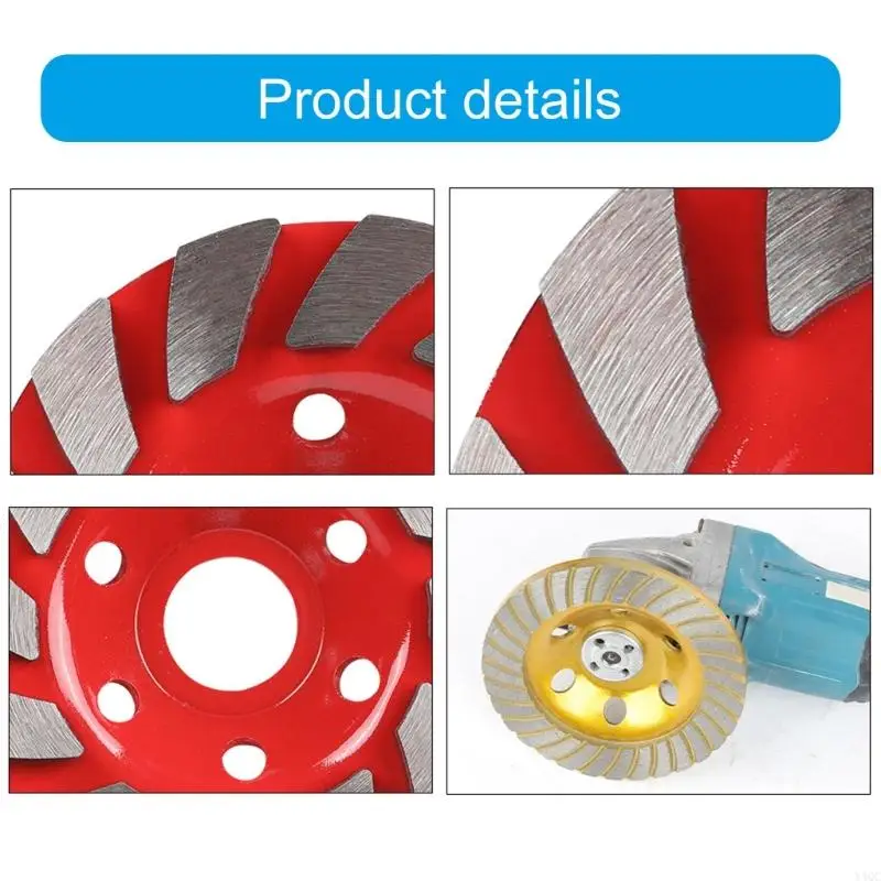 Roda moagem concreto diamantes 4pcs 4 polegadas para polimento e limpeza pedra y4qc