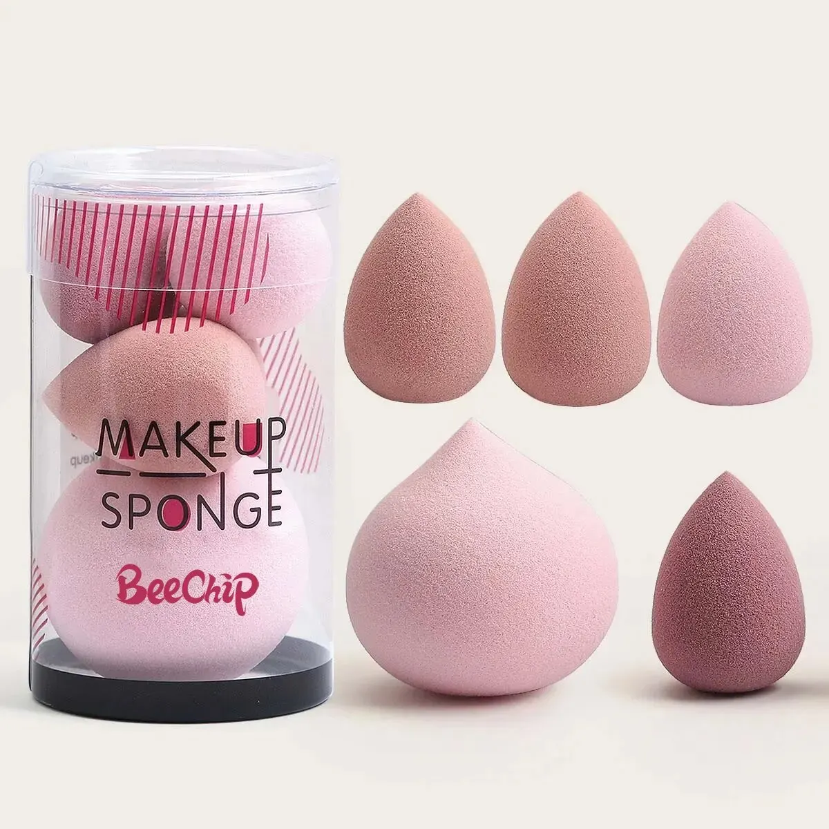 Mini Cosmetic Egg 5 PCs Wet and Dry Dual Use Foam Large Powder Puff Makeup Tools Makeup Blender