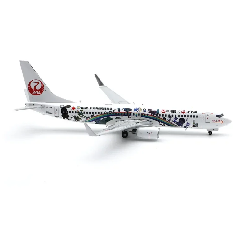 Diecast JC Wings 1:200 Scale Aircraft Model Alloy Transocean Airline B737-800 JA11RK Painted Ornament Souvenirs