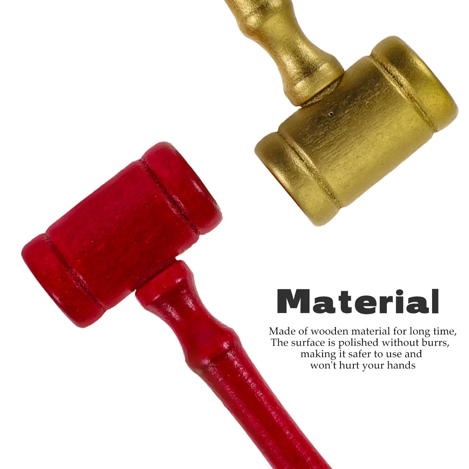 6pcs Wooden Kids Educational Auction Gavel Gift Lawyer Educational Hammer Props Courtroom Plaything Lawyer Gavel Tool