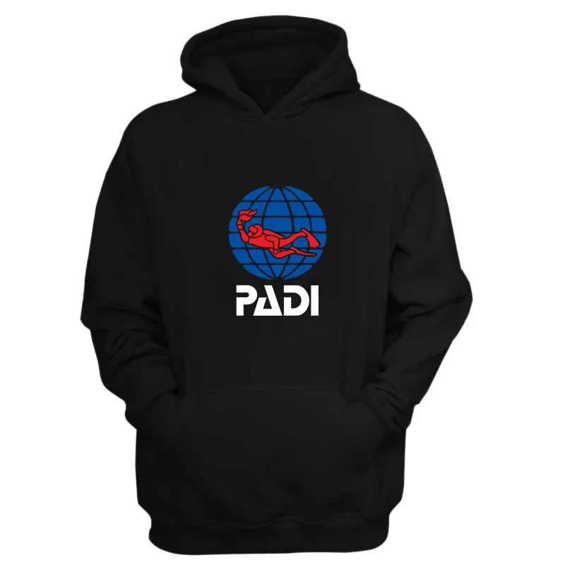 

2025 Men's Selling Scuba Driver Padi Printed Sweatshit Swimming Diving Clothes Men/Women Spring Autumn Fashion Hoodies Top