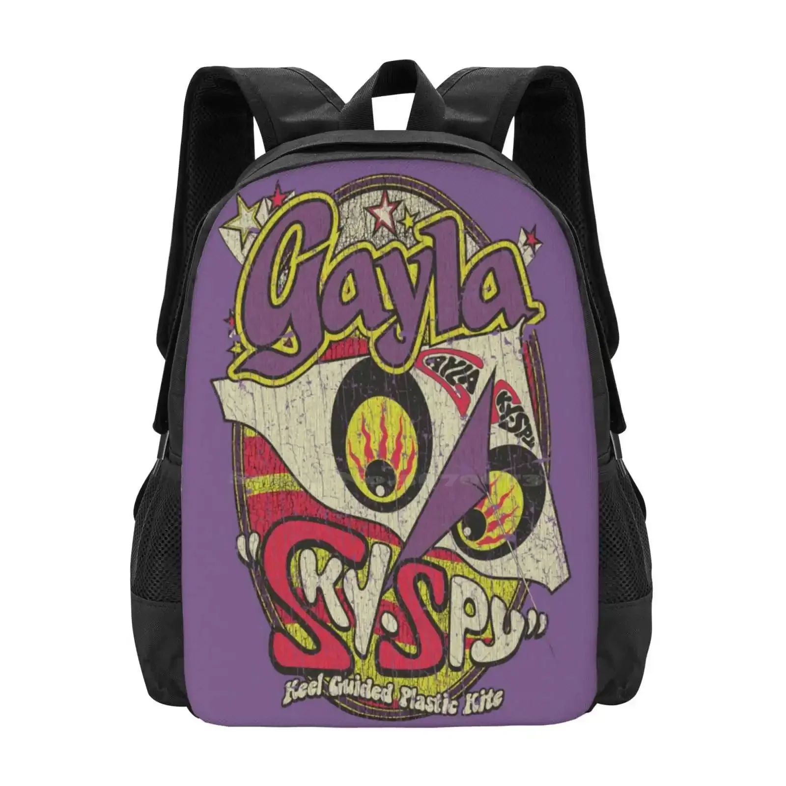 Sky Spy 1975 رائجة البيع حقيبة مدرسية على ظهره حقائب عصرية طائرة ورقية تحلق Kitesurfing عشاق الطيران Gayla Sky Spy 70S Style 1975 #1