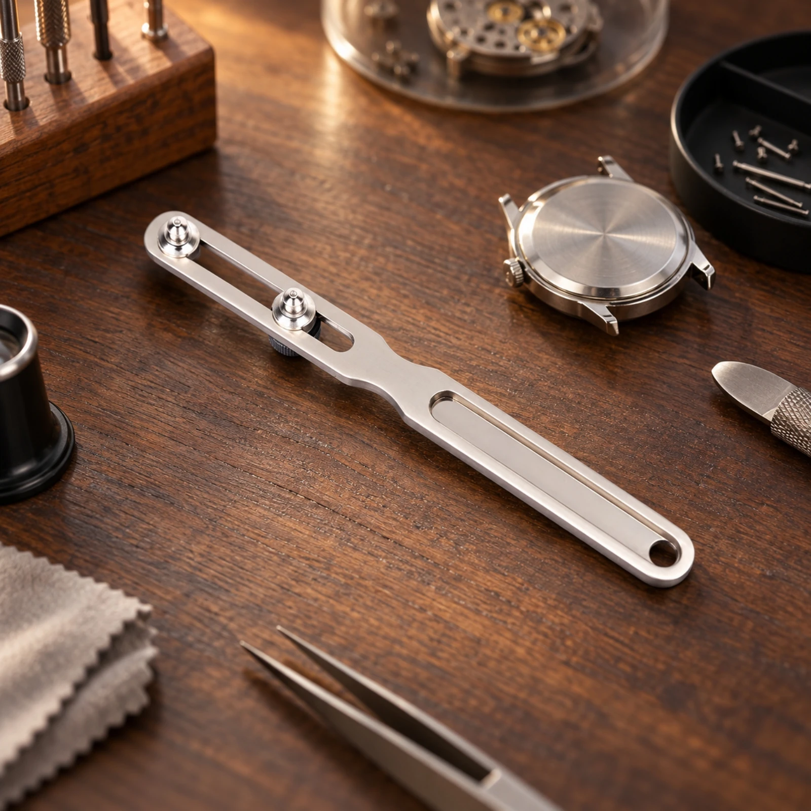 Screw-down Case Back Opener Long-Lasting Two-Prong Watch Case Opener Watch Back Removal Tool Sturdy Scratch-Resistant