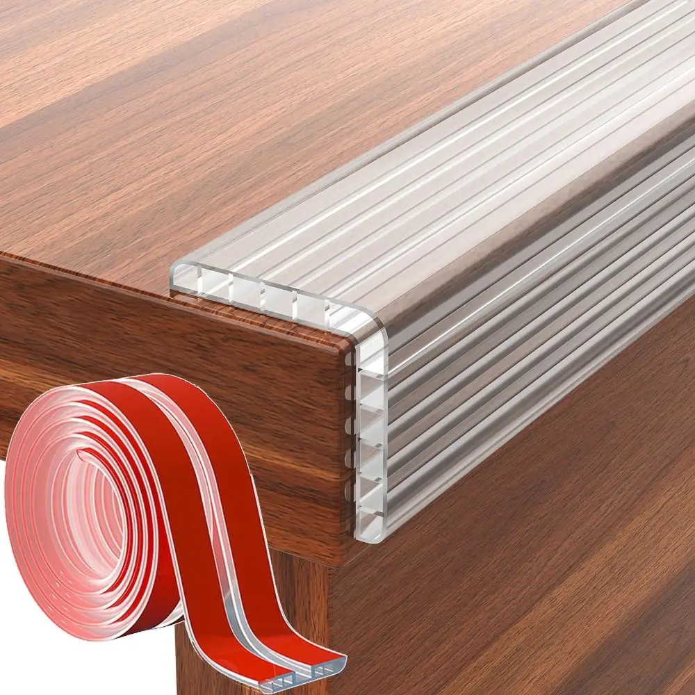 

Professional Anti Collision Corner Guard Strip Transparent PVC Airbag Furniture Bumper Self Adhesive Soft Baby Proofing