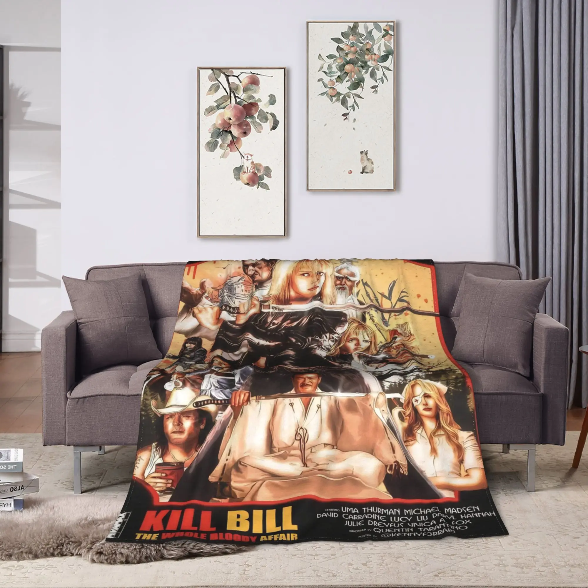 Kill Bill The Whole Bloody Affair Blankets Quality Warm Soft  Bedding Throws Winter Girls Boys Outdoor Funny Bedspread