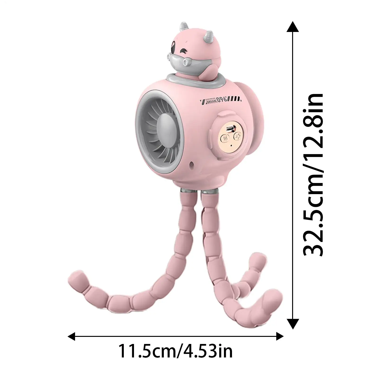 Stroller Misting Fan Clip Fan For Stroller Three Speed USB Charging Cooling Tool For Shopping Camping Car Seat Outdoor Travel view 6