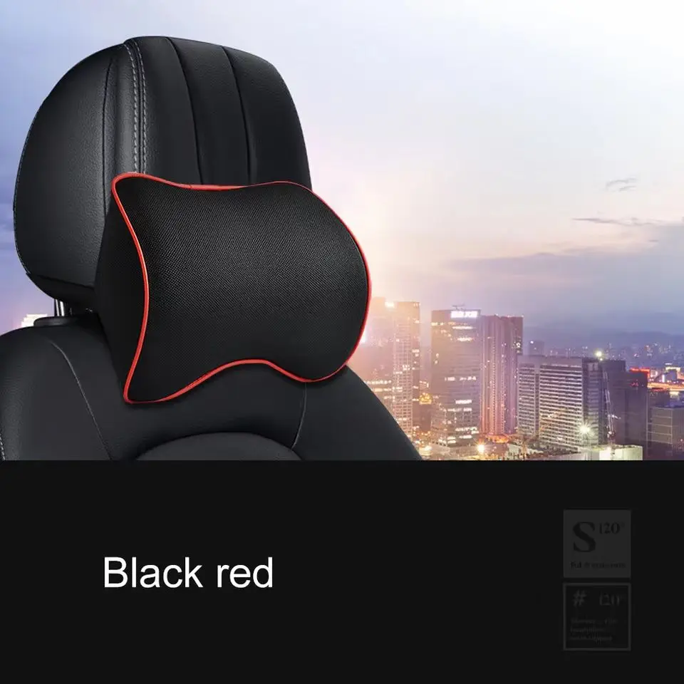 Car Neck Headrest Pillow Accessories Cushion Auto Seat Head Support Neck Protector Automobiles Seat Neck Rest Memory Cotton