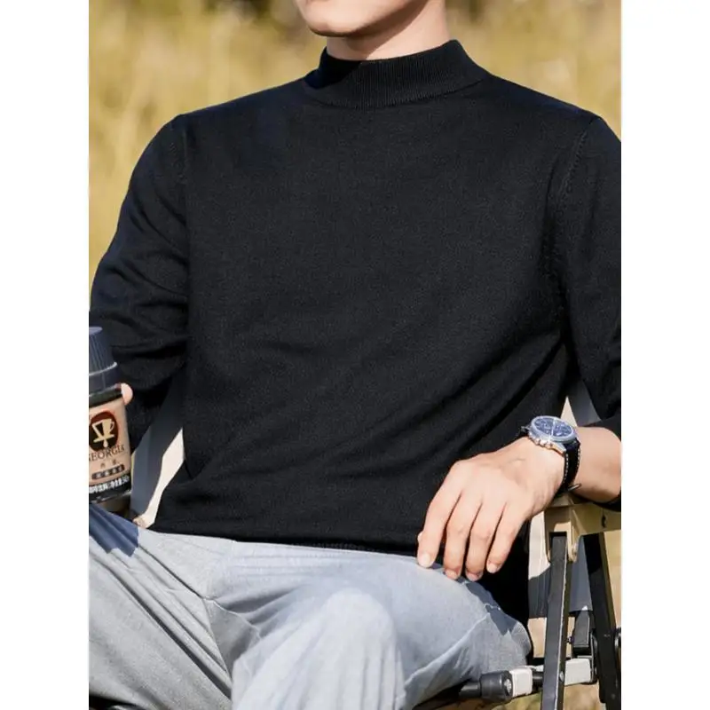 

Light Luxury Knit Sweater Cross-Border Knitted Woolen Sweater Women's Fashionable Nine-Quarter Sleeve Non-Shrinking