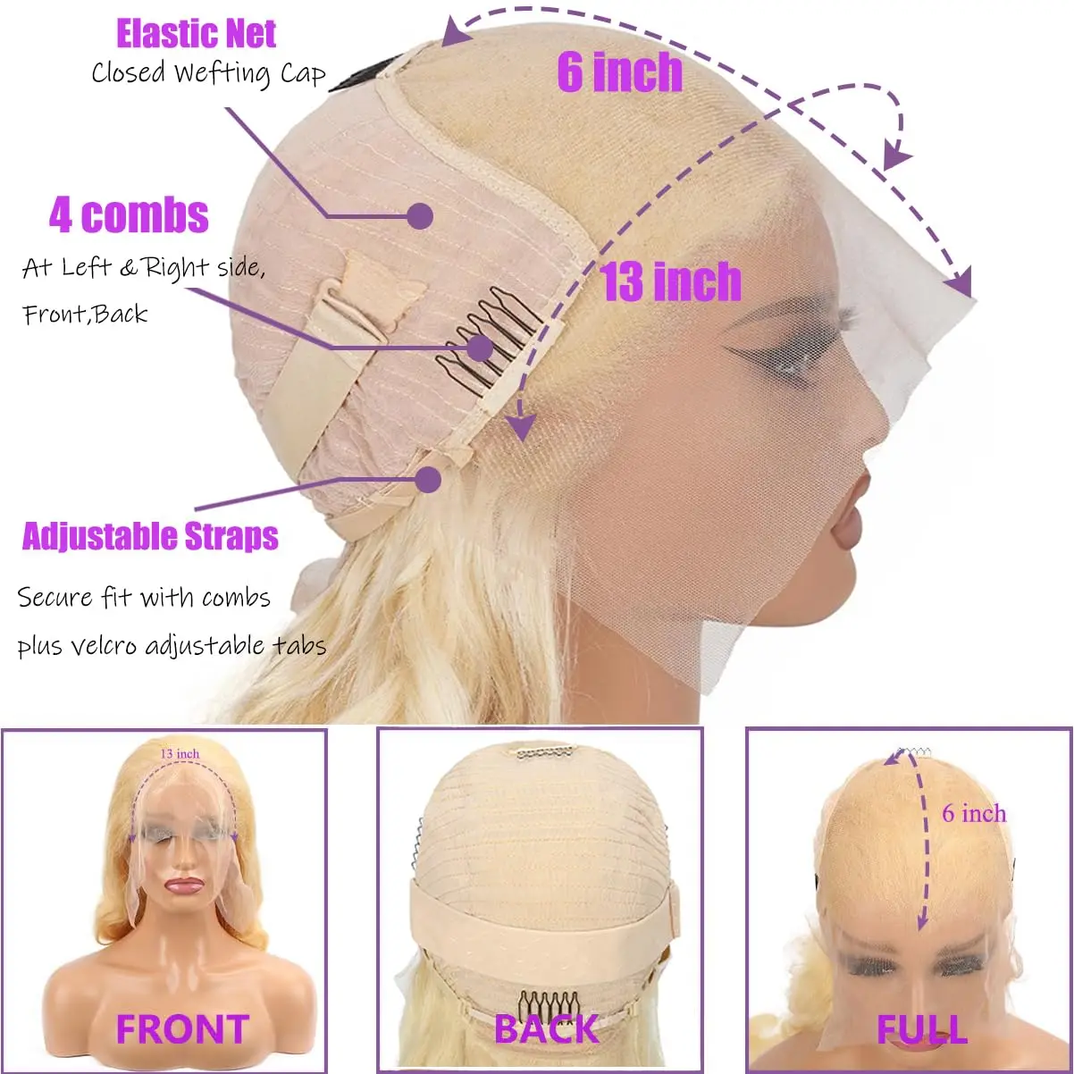 Peluca Frontal de encaje Rubio 613 HD de 40 pulgadas, peluca de cabello humano ondulado 13x6 de 30 pulgadas, peluca de color brasileño, cabello humano liso para mujeres