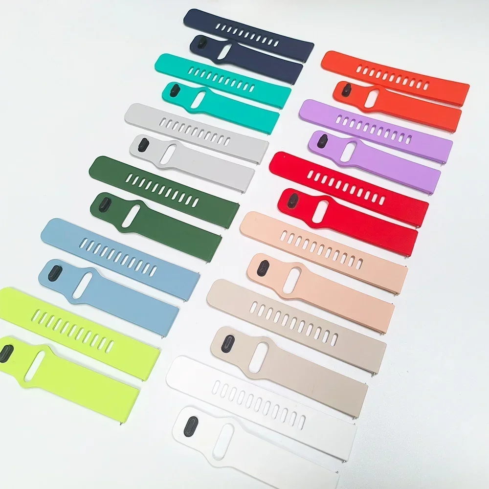 Correa de silicona para reloj Garmin Vivoactive 6/5/4/Forerunner 570 265, pulsera de repuesto para HUAWEI/Redmi/Amazfit Sport Band, 20/22mm