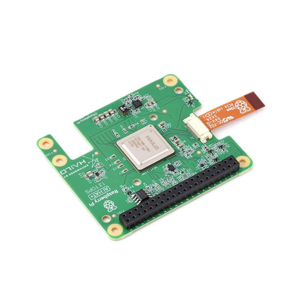 Raspberry Pi Original AI Expansion Board Built-in Hailo AI Accelerator to quickly build a variety of AI-powered applications