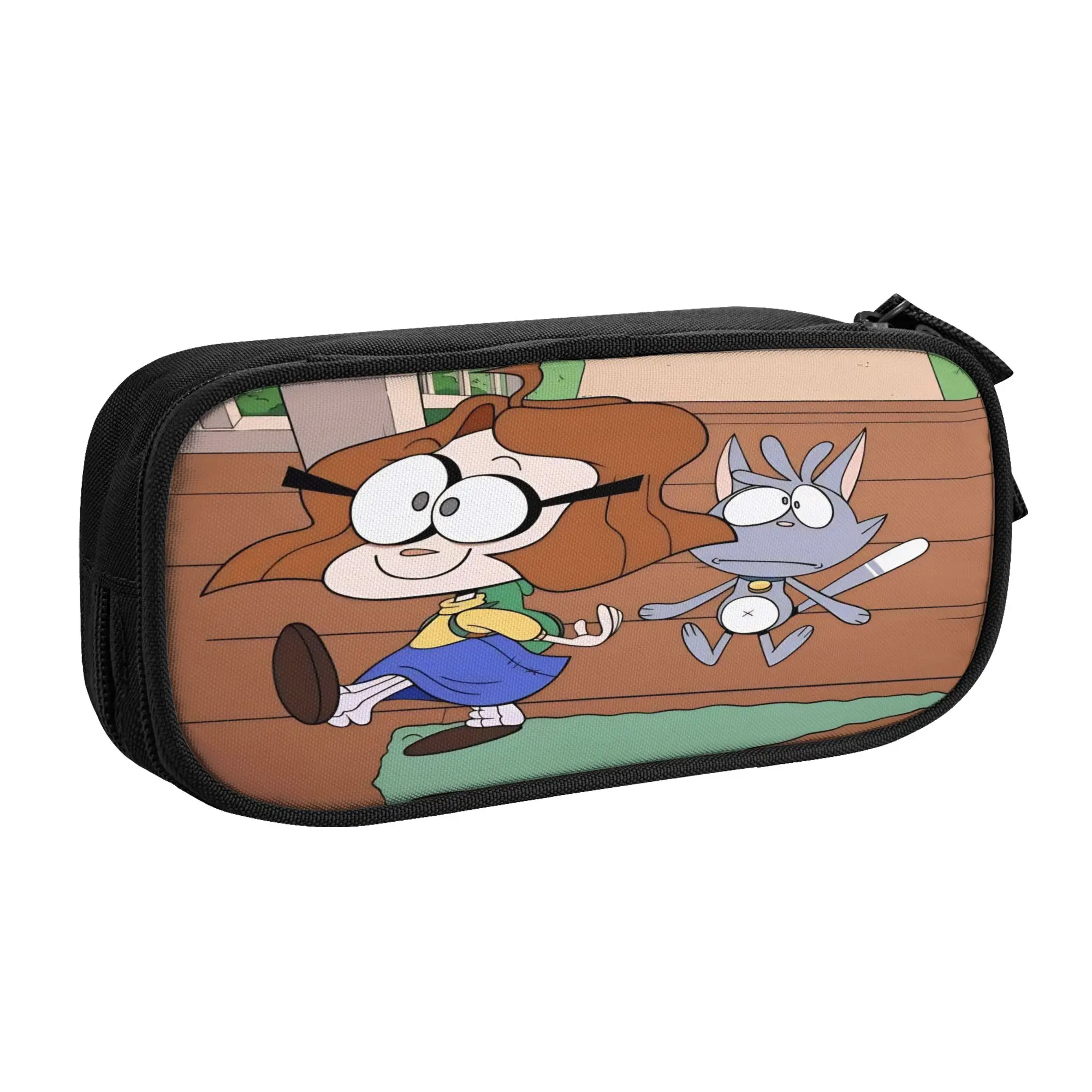 Creative Ollie and Scoops Pencil Case  Pencilcases Pen Box for Student Large Storage Bags School Supplies Gifts Stationery