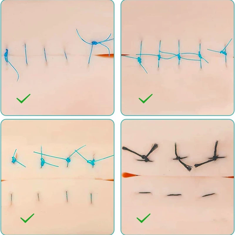 看護師の練習のための3Dシリコン縫合糸パッド,再利用可能な日曜大工の教育モデル,裁縫シミュレーター
