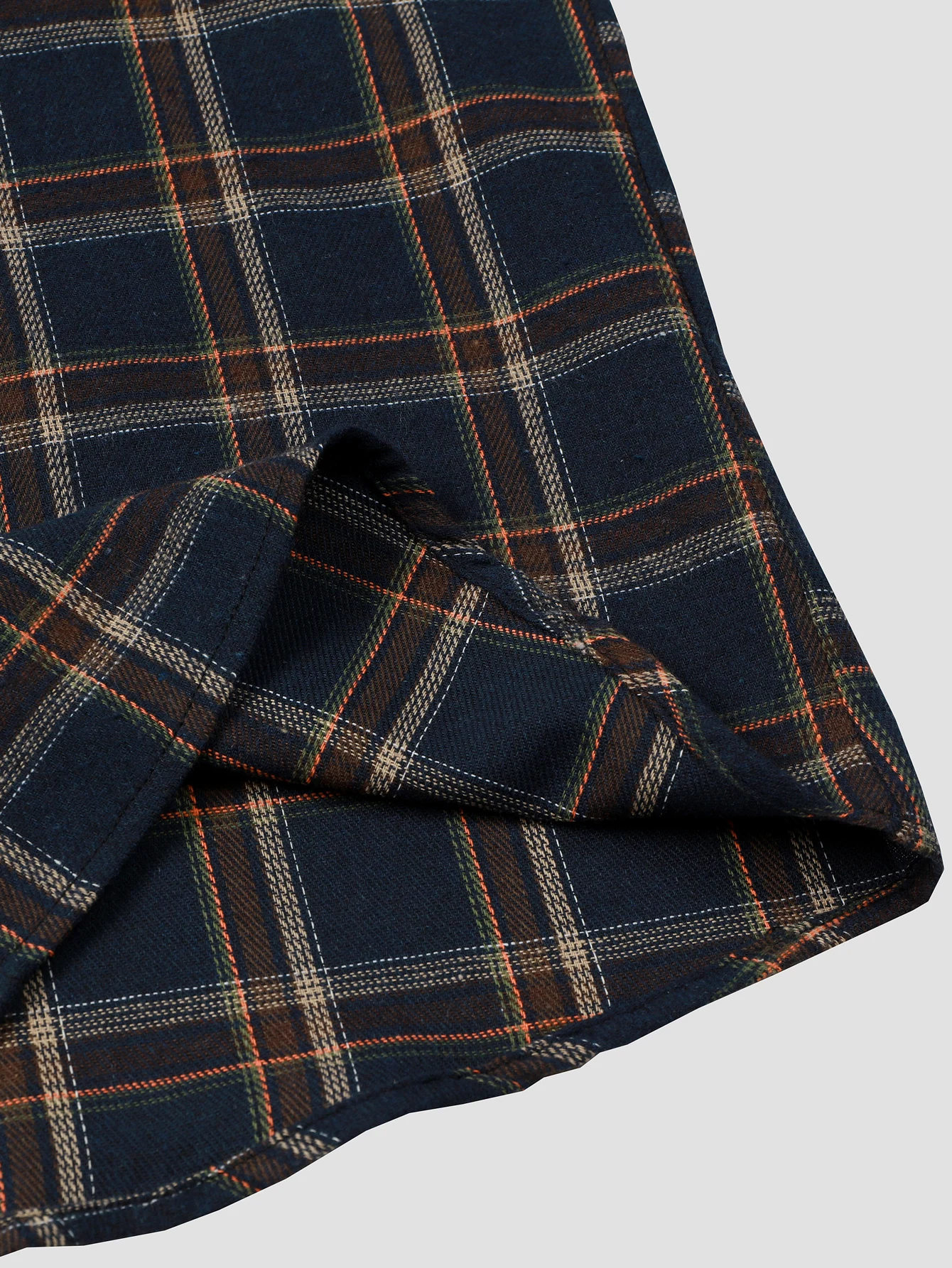 Men\'s Casual Plaid Button Up Shirt ๏ผLong-sleeved