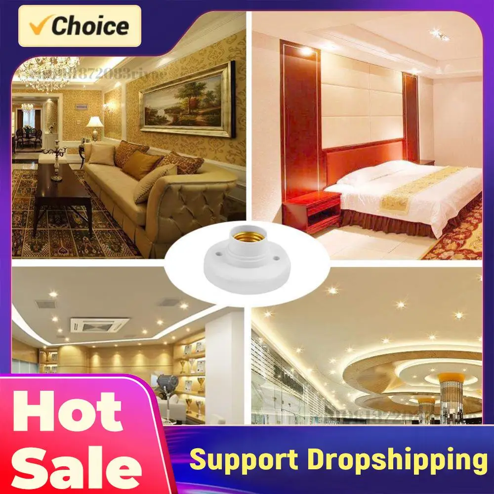 E27 Screw Socket Light Bulb Base Wall Lamp Holders Adapter Converter AC 220V LED Stand Vintage Lamp Holder