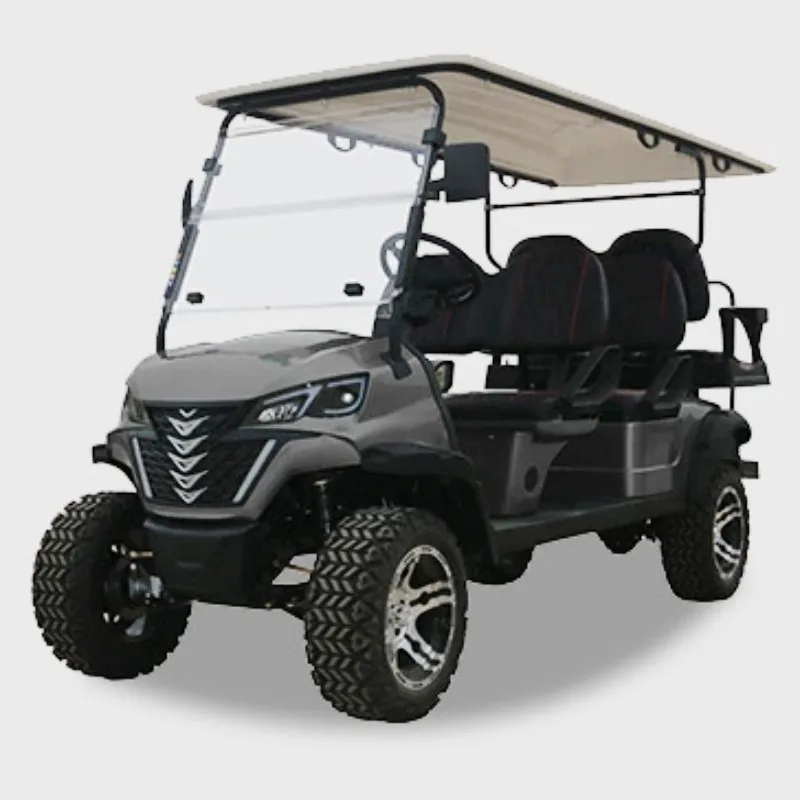 China Supplier Supplier Classic Model 3 Rows 6 Seats 5000W Farm Best Hunting Electric Golf Cart Global Hot Selling