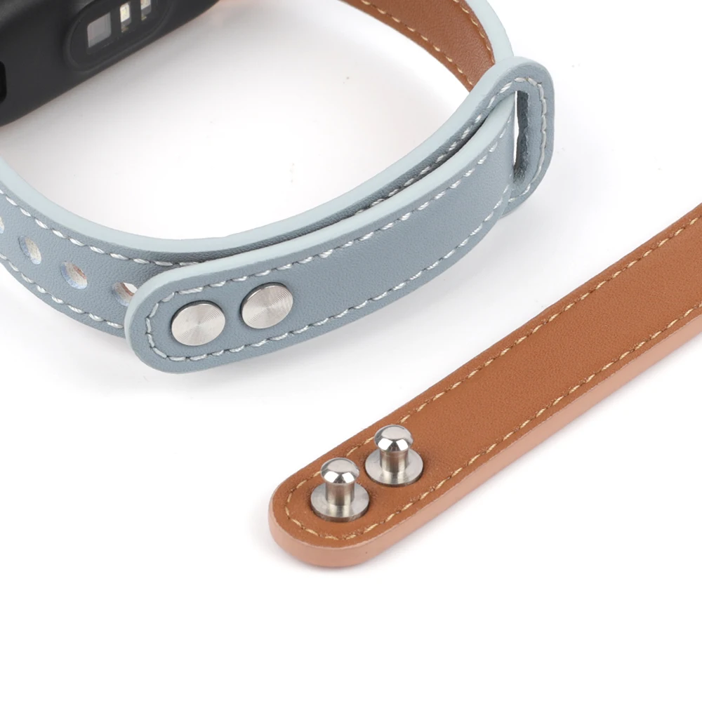 Leather Bracelet for Xiaomi Mi Band 6 7 5 4 3 NFC Sport Watch Strap Bracelet For Miband Watch Band Correa Accessories