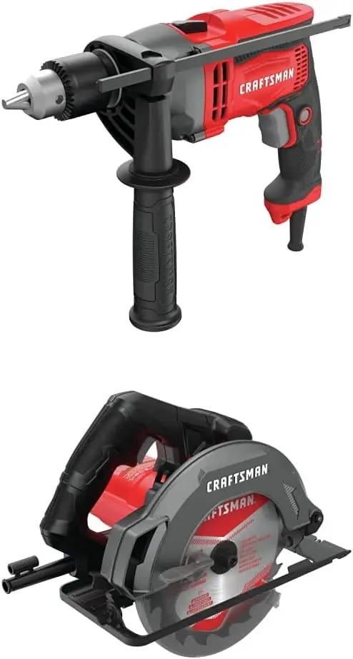 

Drill/Driver, 7-Amp, 1/2-Inch with 7-1/4-Inch Circular Saw, 13-Amp (CMED741 & CMES500)