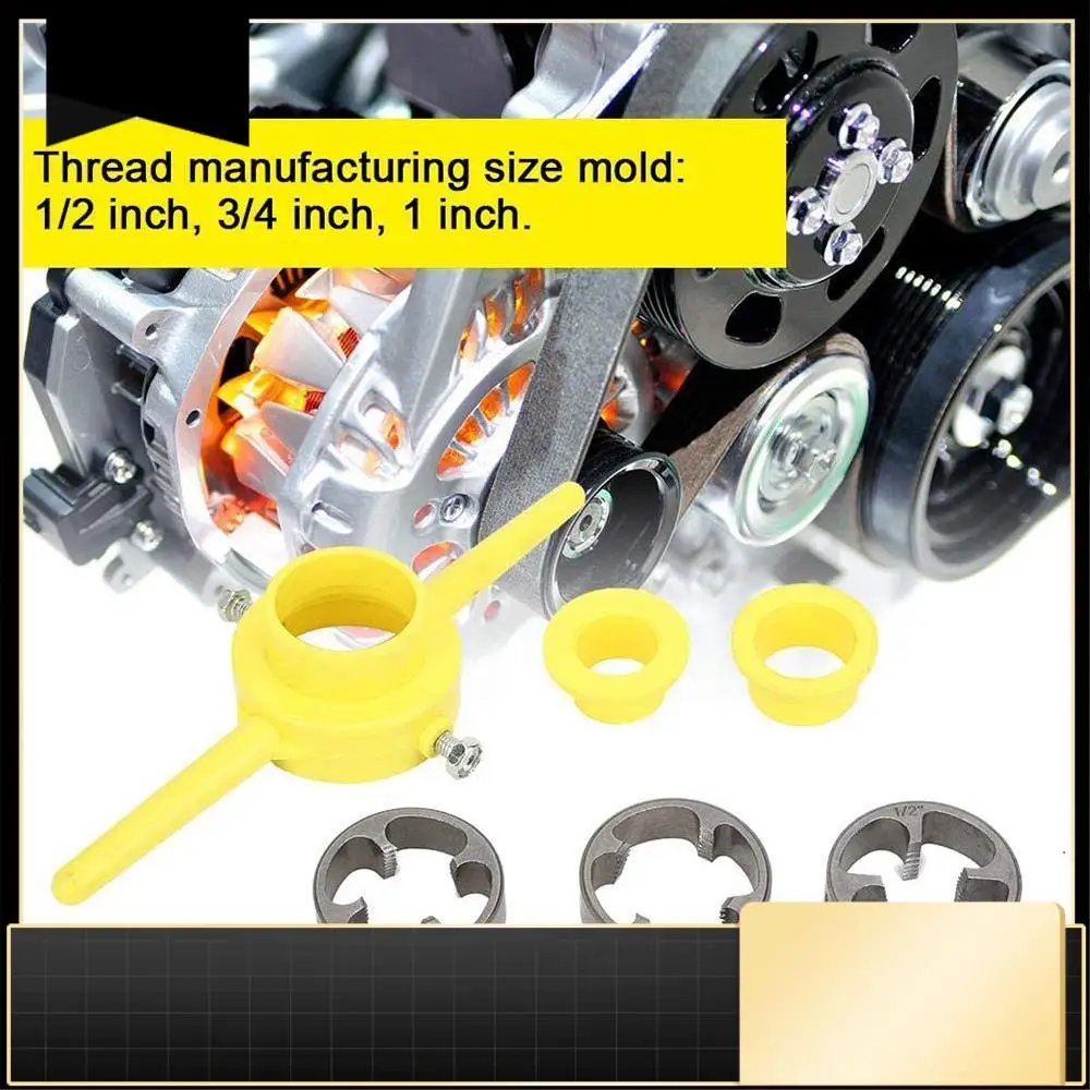

Pipe Thread Cutting Tool PVC Thread Maker NPT Round Tool Set Pipe Threader Plumbing Tool, PVC Thread Tool-N37R
