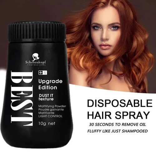 Polvo esponjoso para el cabello para hombres, 1 piezas, aumento del volumen del cabello, Frizz, modelo fijo duradero, refrescante, estilismo