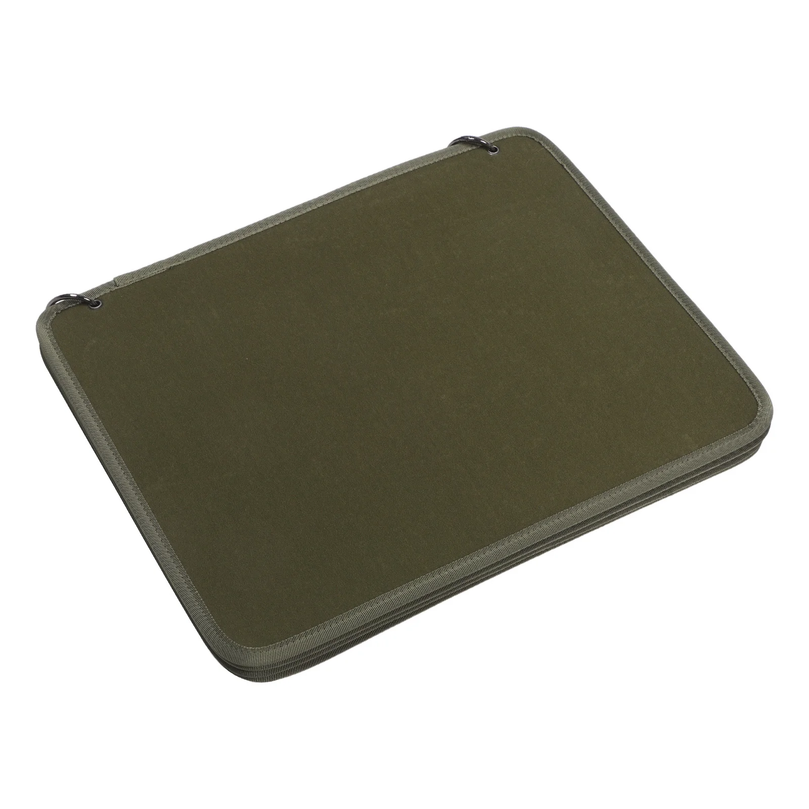 

2-Ring Binder 16.5X12.6Inch Olive Sticky Patch Organizer Book Foldable Badge Storage Folder Hook Loop Patch Display