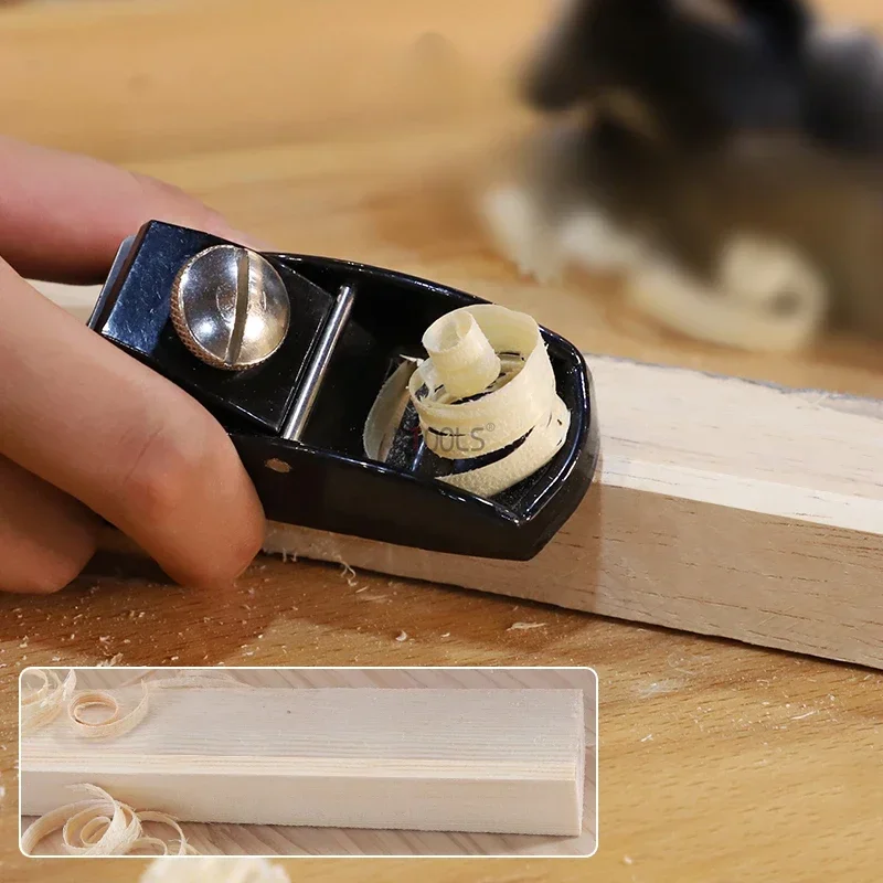 Adjustable Hand Planer Woodworking Flat Bottomed Planer with Sharp Blade Surface Edge Corner Plane Precision Chamfering Cutter
