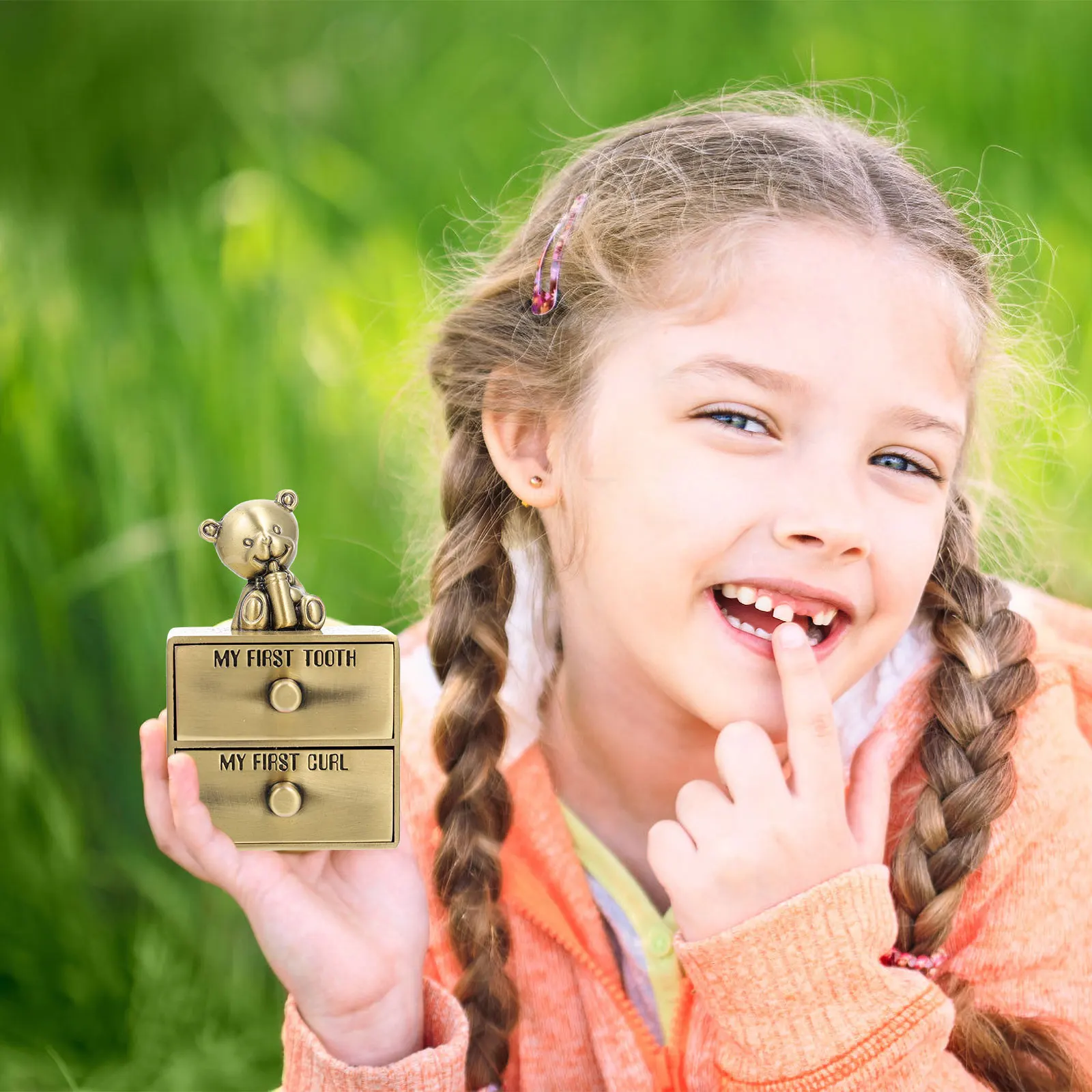 

1 шт., органайзер для хранения детских зубов, портативный органайзер для волос плода, коробка на память, держатель для лиственных зубов для детей