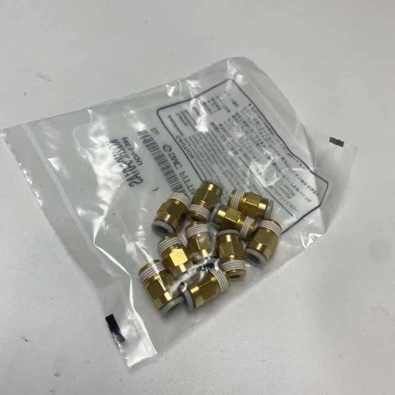 KQ2H06-01AS 100% SMC 10PCS Pneumatic Push In Fitting KQ2 Series Male Straight Quick Connector, 6mm Tubing × R1/8 Thread Joint